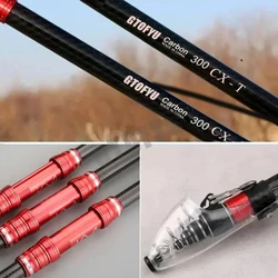 Caña telescópica de carbono baitcasting GTOFYU para lance a distancia