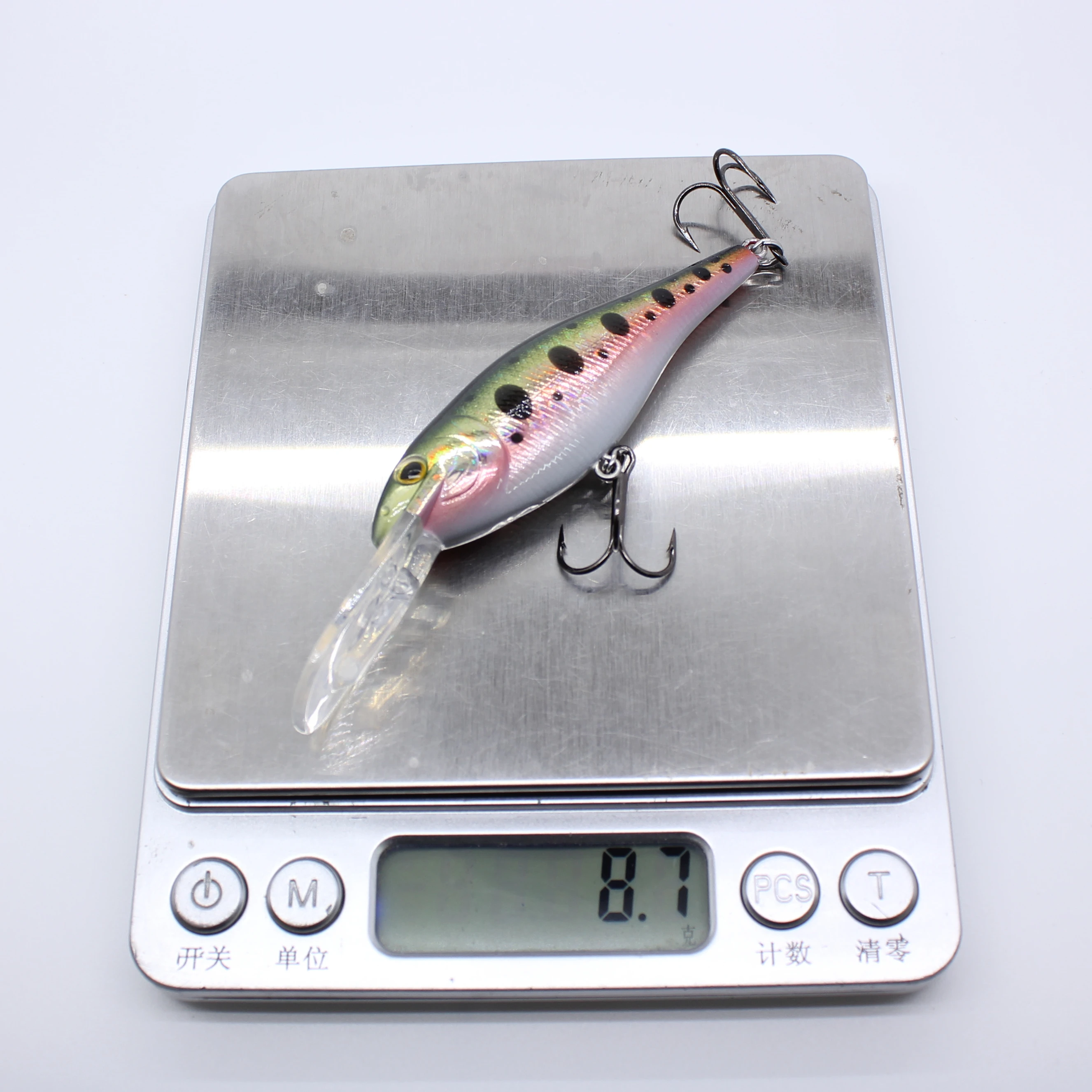 AOCLU Crankbait Wobblers 70mm 8,7g sábalo flotante cebo duro Minnow profundidad 1,5-3,3 m señuelo de pesca anzuelos VMC 6 colores calidad de aparejos - imagen 5