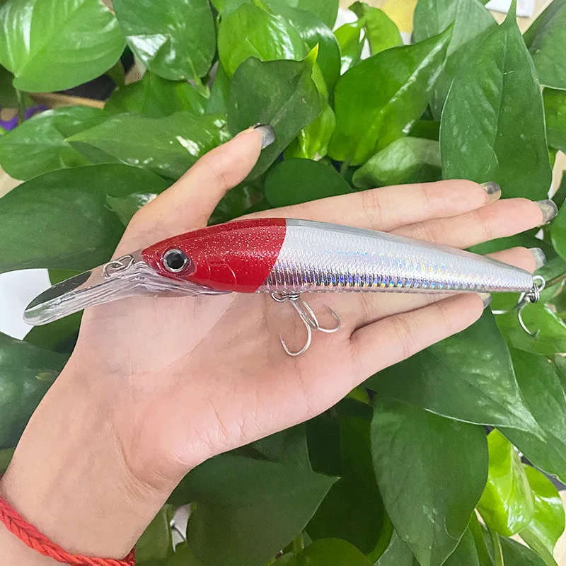 DORISEA 1 Uds 140mm 40g 3D ojos realistas Artificial plástico duro flotante señuelo de curricán - imagen 3