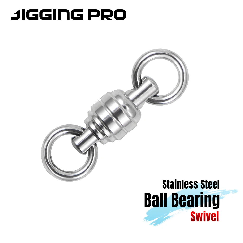 JIGGING PRO Giratorio inoxidable con rodamientos para pesca marítima