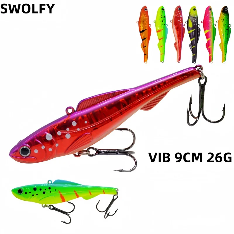SWOLFY 9cm 26g señuelo de Pesca de agua salada Wobbler Crankbait cebo duro Artificial para Pesca de lubina - imagen 2