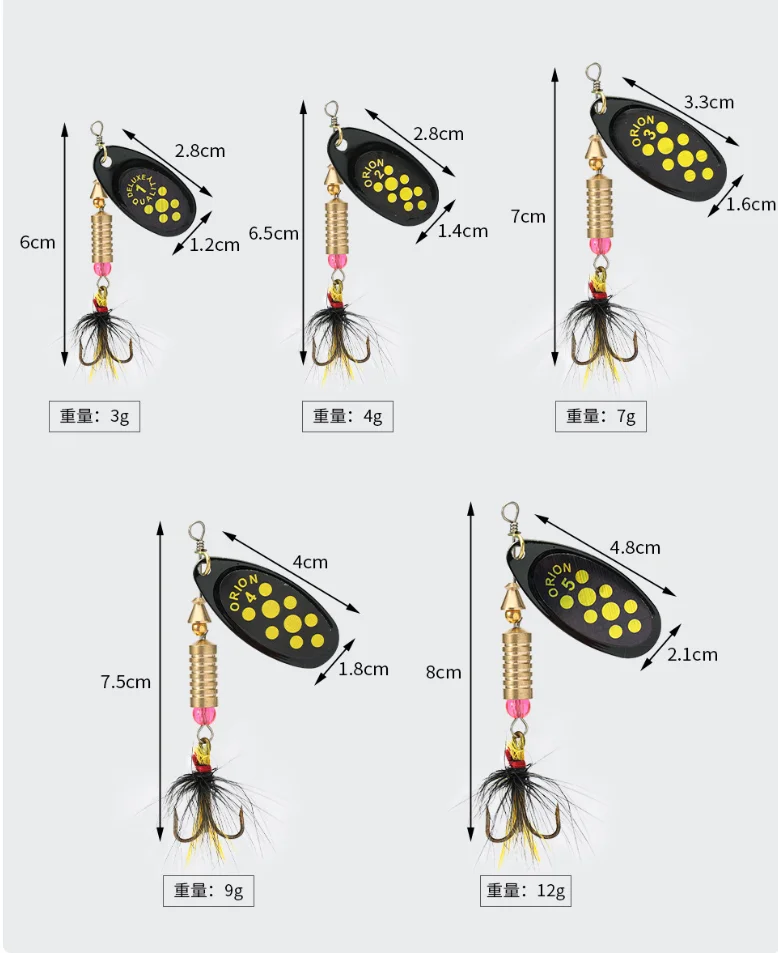 Señuelo giratorio NUNATAK Shinning Stream TROUT LURE – VIB para lubina - imagen 5