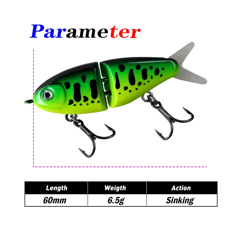 Señuelo swimbait hundimiento lento Testar Two Joints Pencil - imagen 3