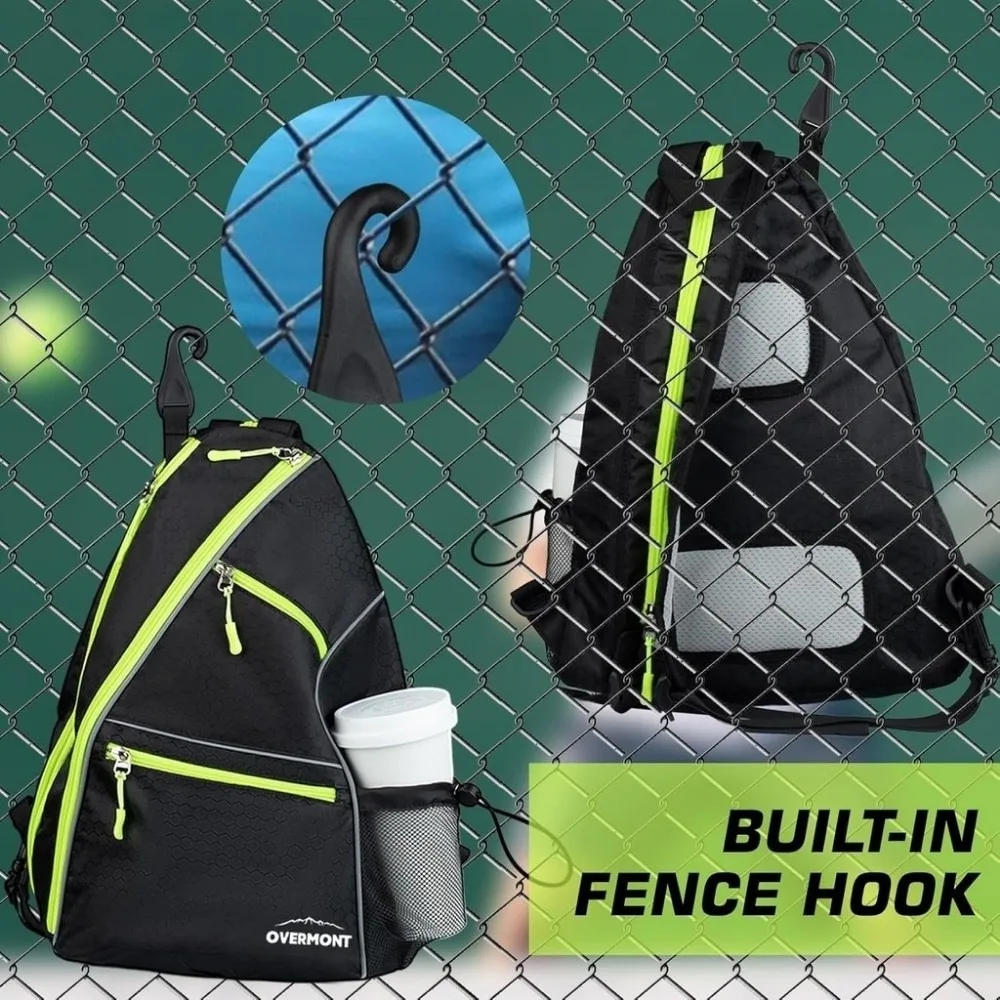 Bolsa de Paddle de Pickleball para deportes nuevos, mochila ajustable impermeable para raquetas de Pickleball, bolsa de pelota de Pickle de gran capacidad para hombres y mujeres - imagen 5