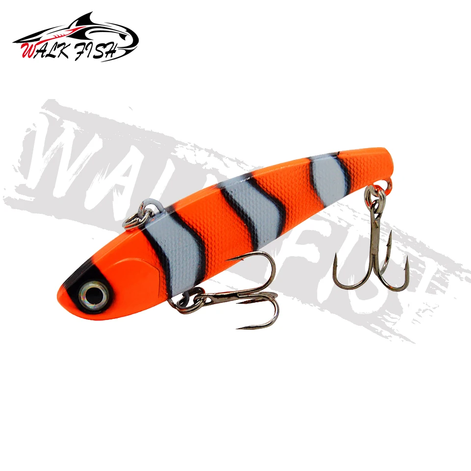 WALK FISH-Cebo duro de alta calidad, 1 piezas, VIB, 60mm, 10g, Lucio, pesca en hielo, aparejos de hundimiento, Wobblers artificiales Icsa - imagen 2