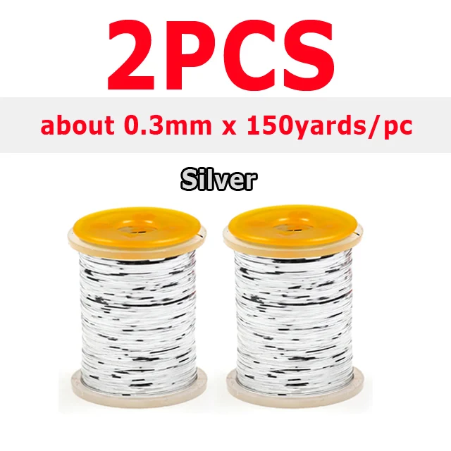 2pcs Silver