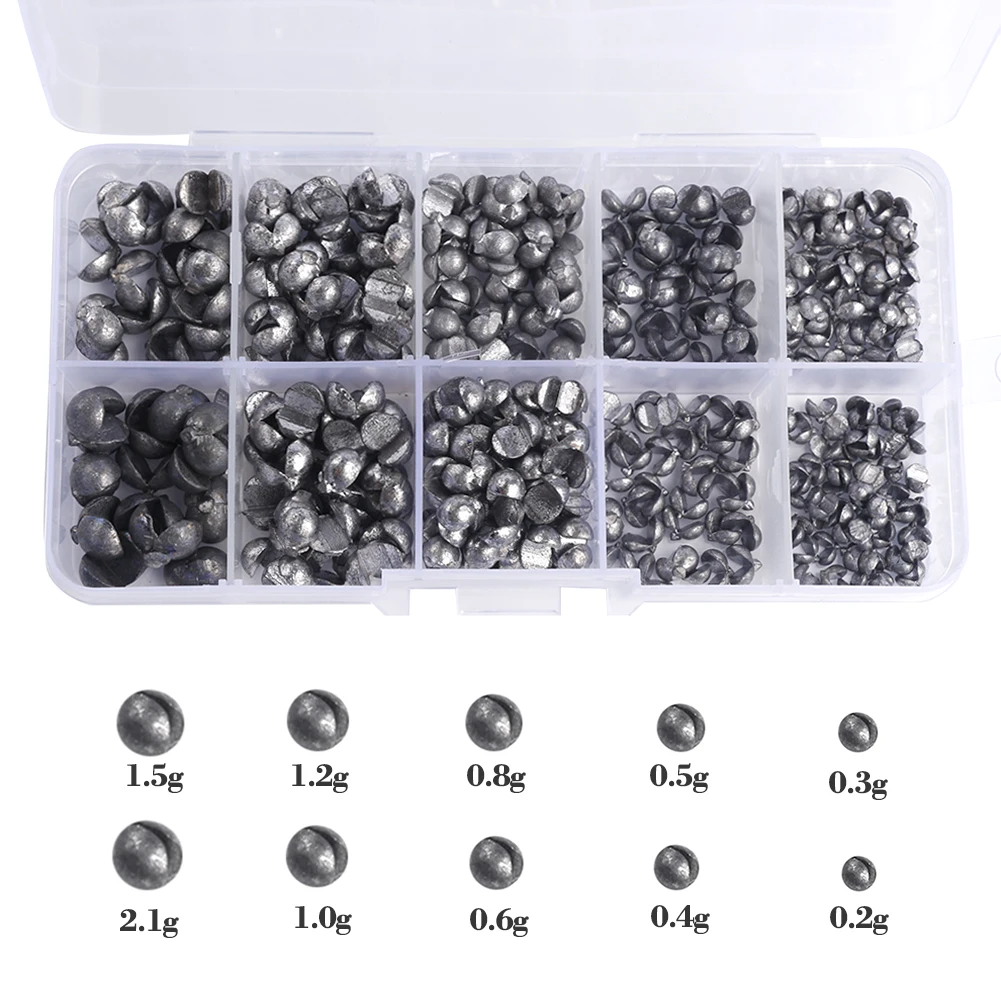 Plomadas de pesca FREE FISHER – Kit mixto bala y redondas - imagen 3