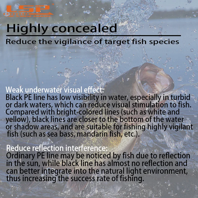 LSP 2025 nuevo hilo de pescar Drak Knight X8 PE trenzado 8 hebras 100m/150m/200m 13-30lb línea multifilamento altamente oculta - imagen 3