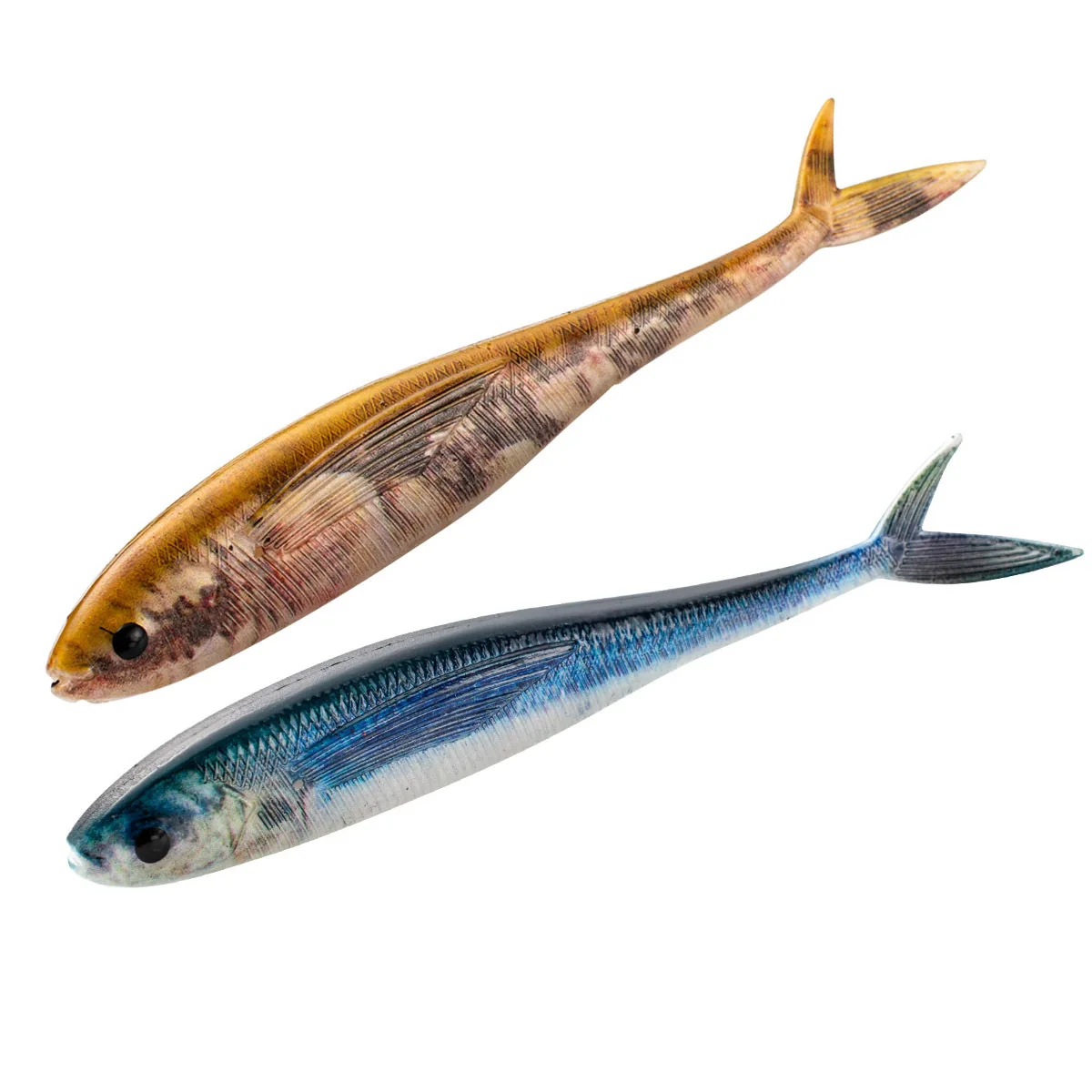 Mar Yolo-señuelo de agua que se hunde, cebo suave de cola de horquilla, perca de cebo biomimético 3D, equipo de pesca, 12cm, 10,5g - imagen 5