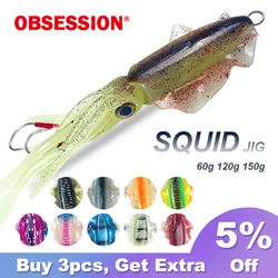 OBSESSION Jig para Calamar – Silicona suave luminosa UV