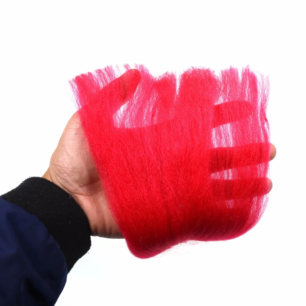 Wifreo-mascarilla de fibra de piscardo, Material de atado de moscas, Color oliva, blanco, rojo, amarillo - imagen 3