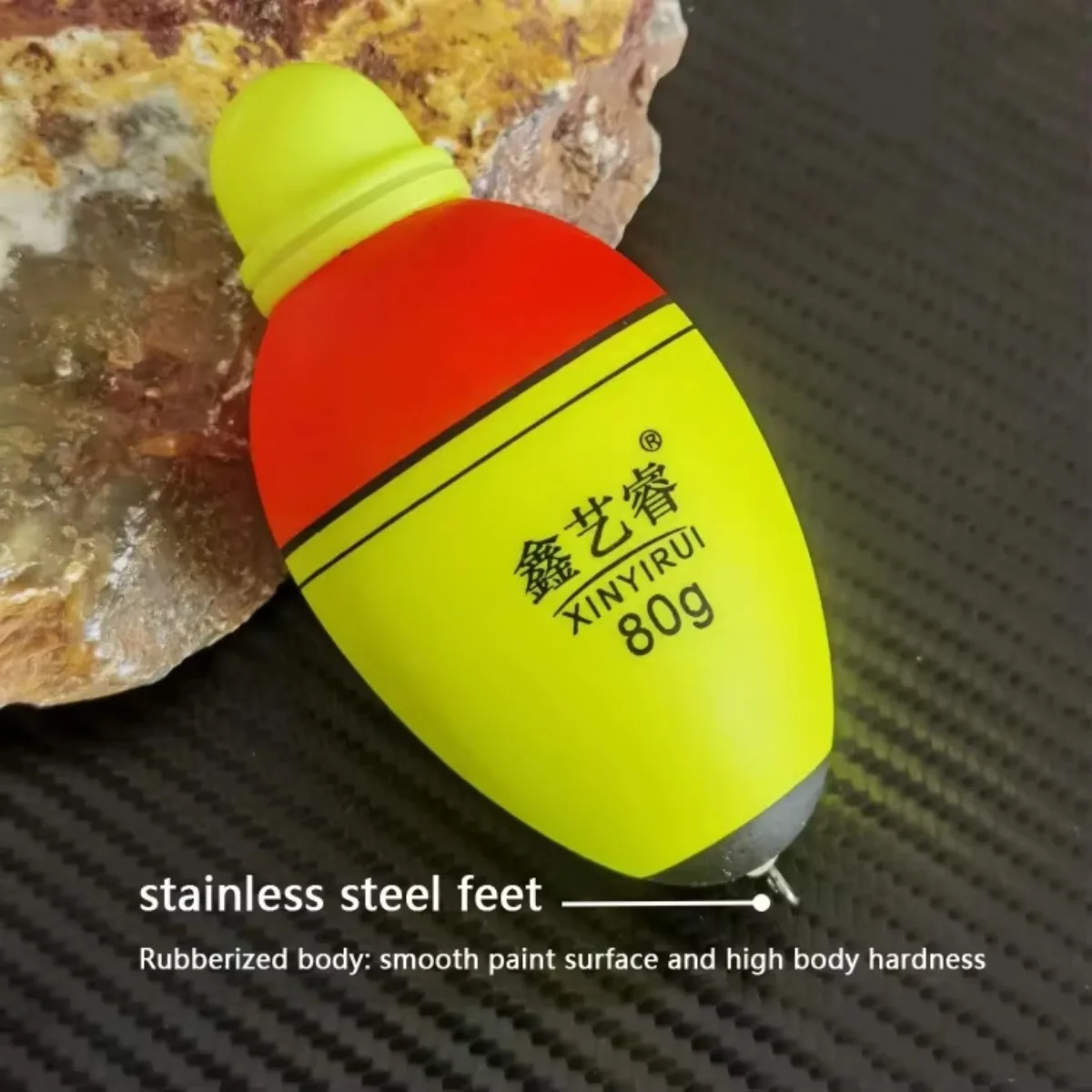 Luz nocturna óptica doble, flotador de pesca de mar luminoso electrónico Led, superficie pegada suave, flotadores de tapón de caña de deriva de tiro largo, 1 ud. - imagen 4