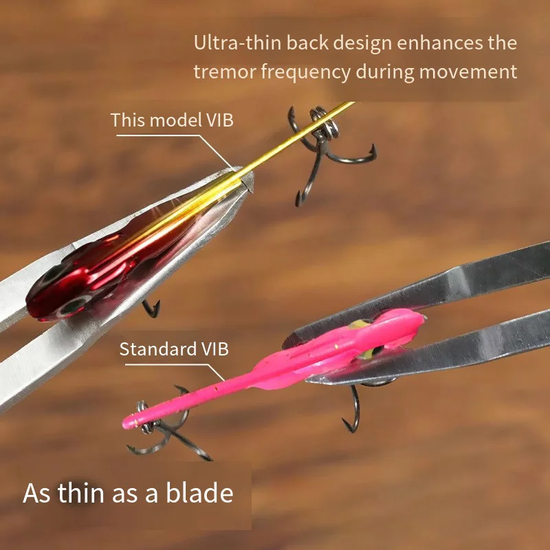 VIB-señuelo de pesca 3g 5g 7g 10g 14g, cuchara giratoria, fregadero de vibración, Jerkbait Swimbait, plantilla de Metal, cuchara, cebo Crankbait, cebos para lubina y trucha - imagen 4