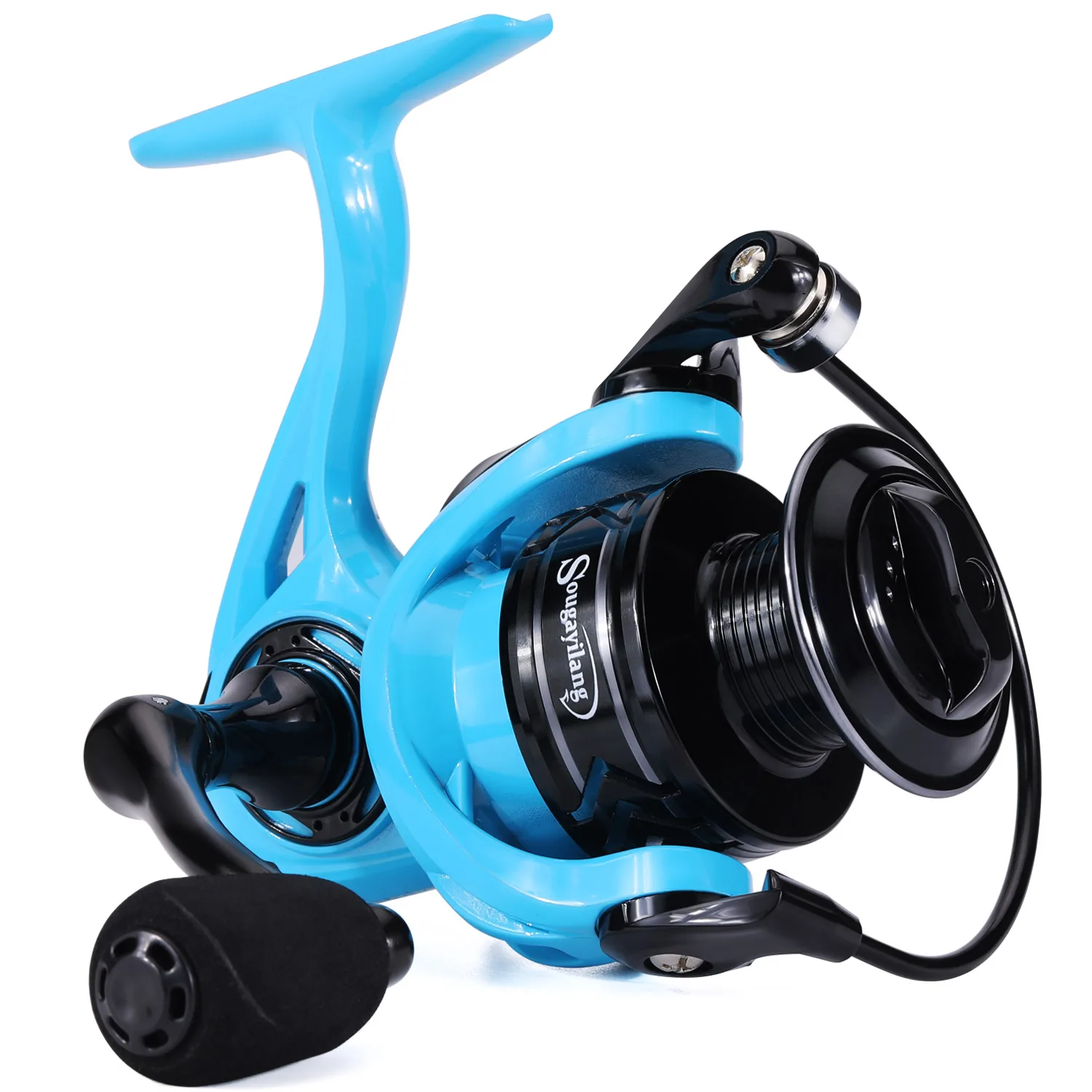 Carrete De Pesca giratorio Sougayilang, carrete De Metal con bola, relación De engranaje 5,2 para lubina, Pesca De agua dulce, Carretilha De Pesca - imagen 2