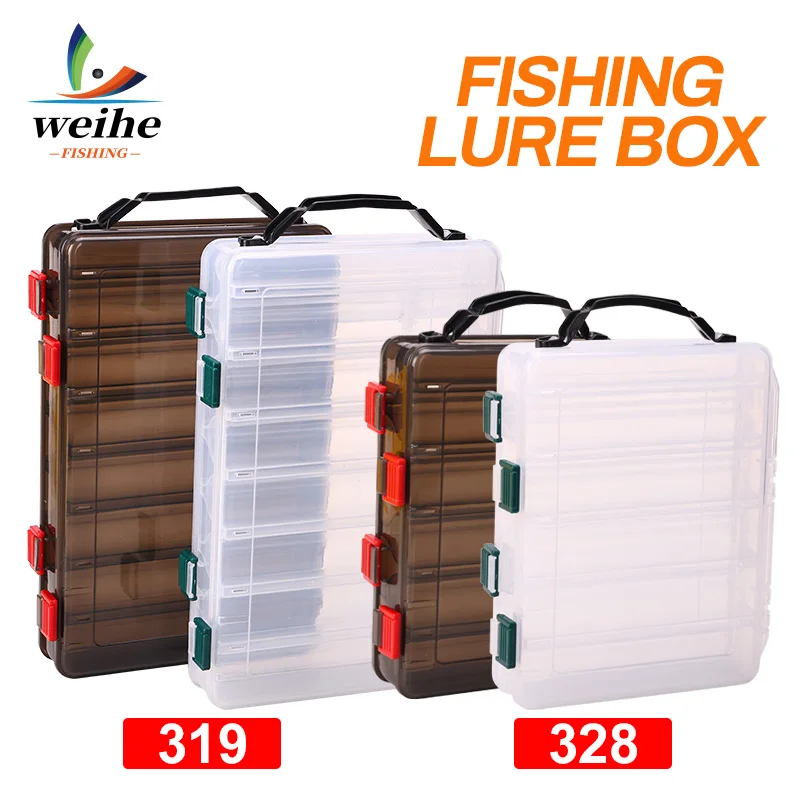 WEIHE Anzuelos de plástico para señuelos de doble cara – Caja aparejos - imagen 2