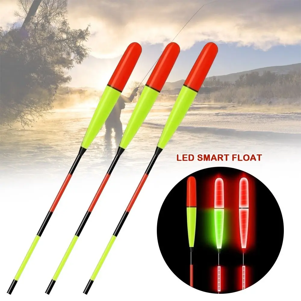 2 uds Super brillante pesca nocturna LED flotador inteligente superior luminoso Ultra sensible flotadores electrónicos boya accesorios de pesca al aire libre