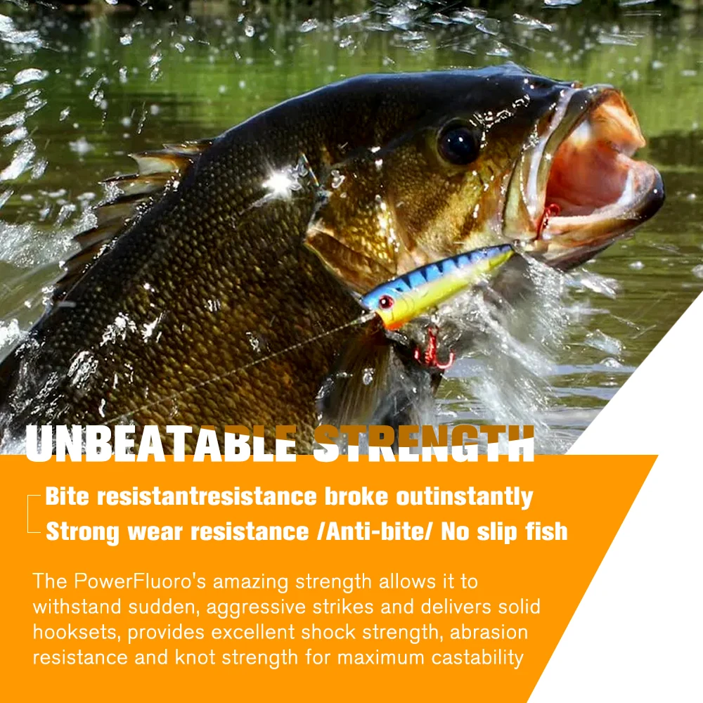 ZUKIBO-sedal de pesca de fluorocarbono puro AR + 100%, 100M, 50M, 20M, transparente, Invisible, de hundimiento rápido, muy resistente a la abrasión - imagen 4