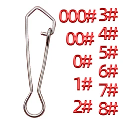 Conectores de clavija fuertes para pesca mar acero inox níquel blanco
