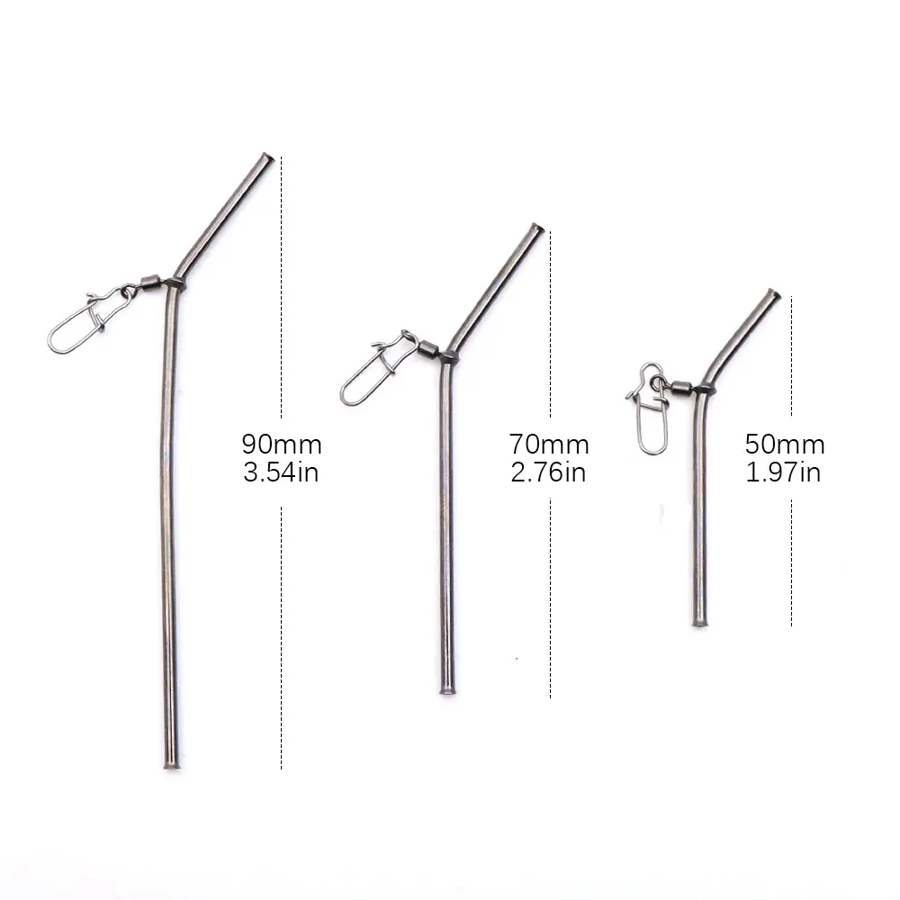 Accesorios de pesca de carpa, método de pluma Leger antienredos, aparejo alimentador, jaula de cebo, conector, gancho giratorio a presión para aparejos de carpa, 3 uds. - imagen 2