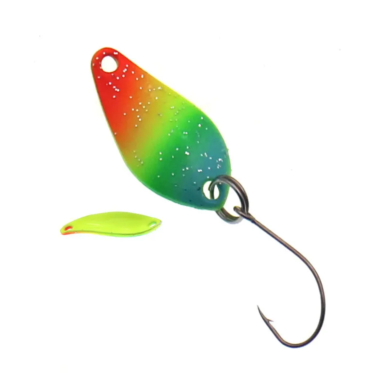 HISTOLURE 1,6g cuchara para trucha cebo giratorio colores UV cucharas de pesca de latón señuelos cebo de Metal para lubina - imagen 4