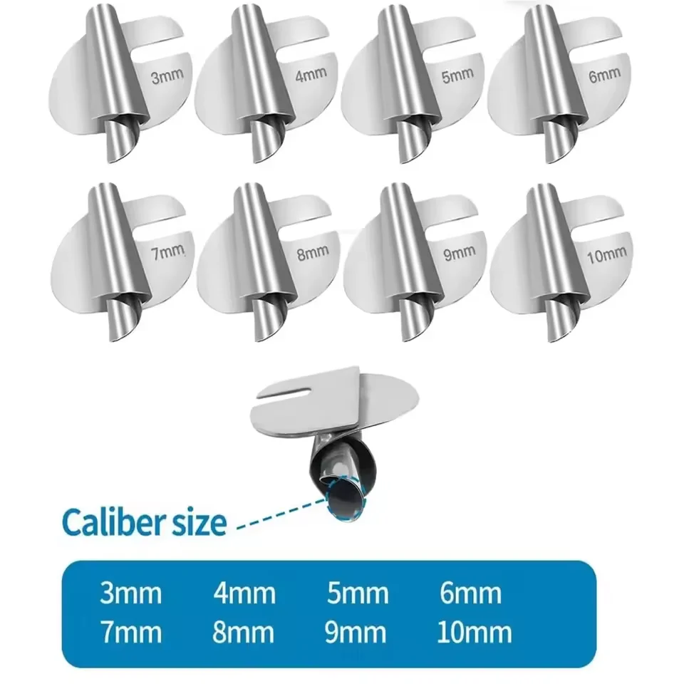 Prensatelas para dobladillo enrollado de costura Universal, tubo de tracción de 3-10mm, rodillo de borde en espiral, tubo extractor de dobladillo, accesorios de costura, 1-8 Uds. - imagen 3