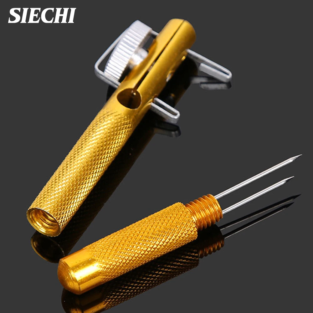 Máquina automática de nivel de gancho para sedal de pesca, nudos de aguja rápidos de doble cabeza, dispositivo para atar anzuelos, accesorios rápidos de aleación de aluminio - imagen 3