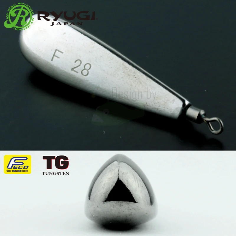 RYUGI-señuelo fino de tungsteno, plomada giratoria de 1/32-3/16oz, peso de pesca, aparejo Jika, accesorios de pesca - imagen 2