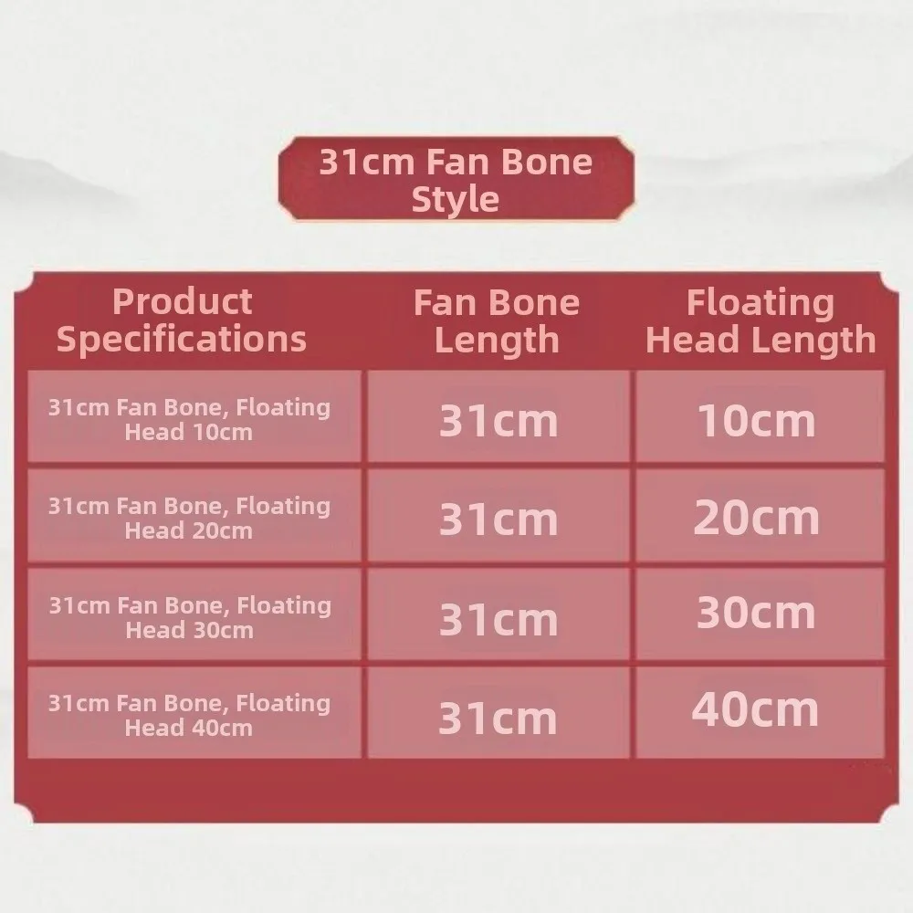 Abanico corto chino de bambú para danza del vientre, 31/36cm, pares de práctica de bailarina de imitación larga, abanicos de bambú para danza Yangko - imagen 5