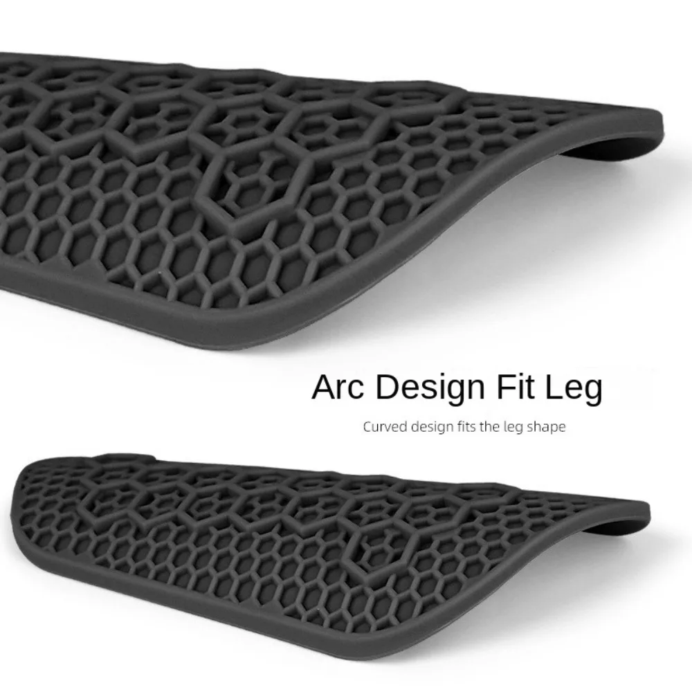 Espinilleras de fútbol ligeras, resistentes al desgaste, a prueba de golpes, de silicona, protección para piernas, anticolisión, 1 par - imagen 3