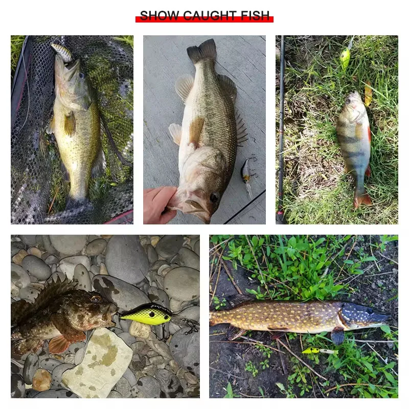 Wobblers de buceo profundo de 53mm y 10g para Trolling, Lucio, perca, lubina, sonajero, señuelo duro, pesca, cebo Artificial, Crankbaits, manivelas flotantes - imagen 3