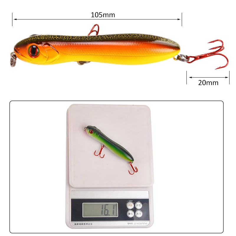 Señuelo de pesca de cabeza de serpiente artificial, cebo de manivela duro, Wobblers, Swimbait, señuelos de peces Minnow, alta calidad, 100mm, 15,6G, 1 pieza - imagen 5