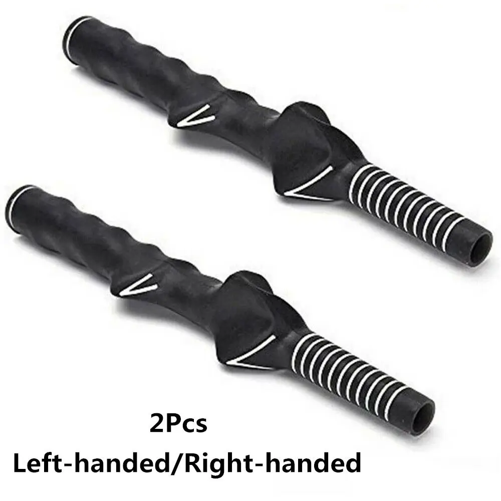2 uds hombres mujeres zurdos goma Golf entrenamiento agarre Golf Swing Grip mano derecha práctica ayuda - imagen 5