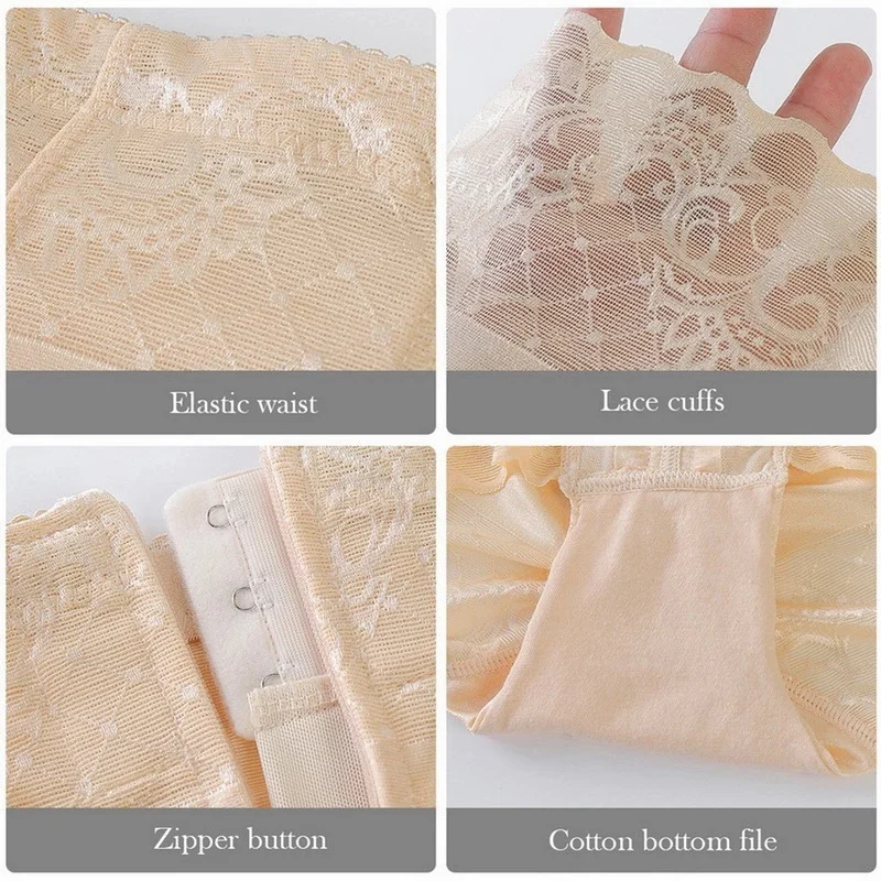 Body Shaper cintura alta levantamiento de glúteos cuerpo cremallera vientre pantalones sin costuras moldeador de cintura verano pantalones finos moldeadores de cuerpo para mujeres - imagen 5