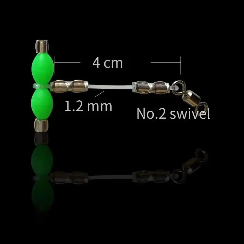 Aparejos de pesca PD, juego de sedal Tenpin de nailon, accesorios de conector de calabaza de fundición larga para pesca en el rama, aficionados al mar - imagen 5