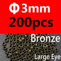 200pcs 3mm bronze