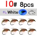 8PCS white size 10