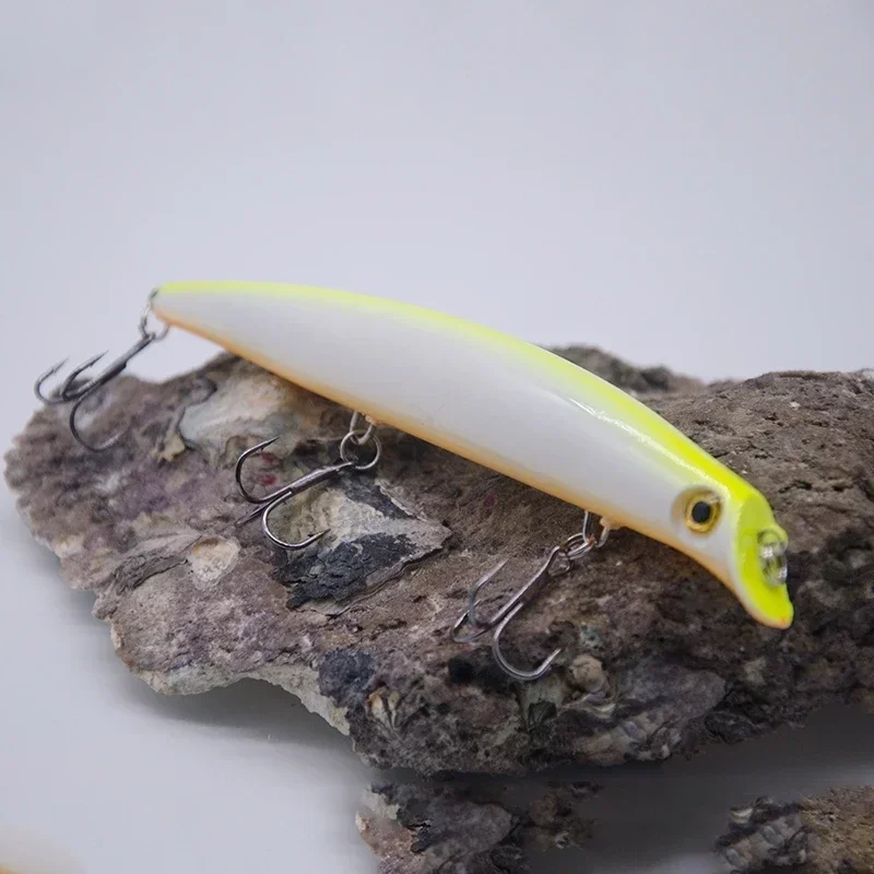 Señuelos de pesca Popper de 12,5 cm/14g, simulación flotante de superficie, plantilla de Swimbait de pez 3D, aparejos giratorios artificiales duros - imagen 4