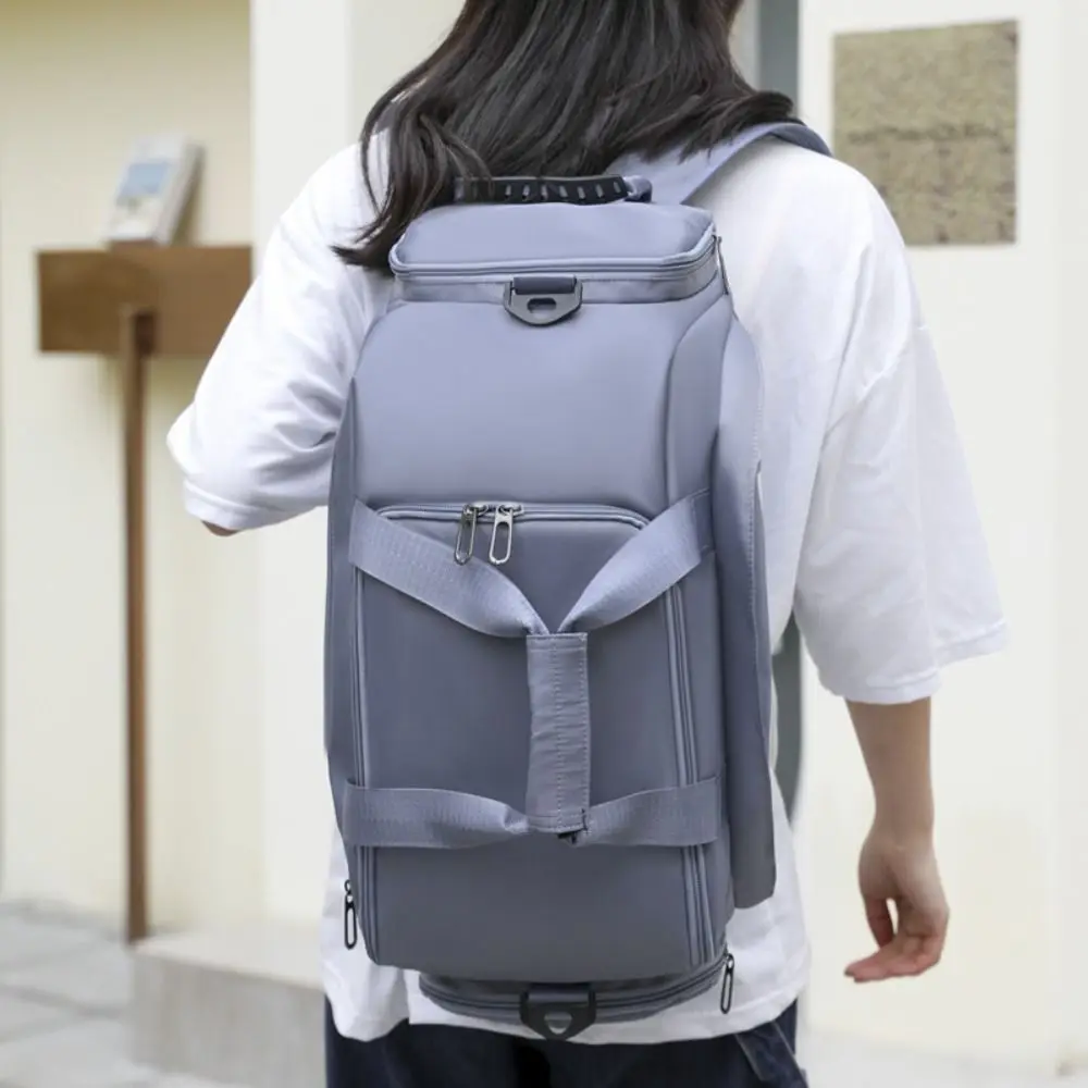 Nueva mochila deportiva de viaje de gran capacidad, bolsa de equipaje impermeable Oxford, bolsa de lona para gimnasio con separación en seco y húmedo - imagen 3