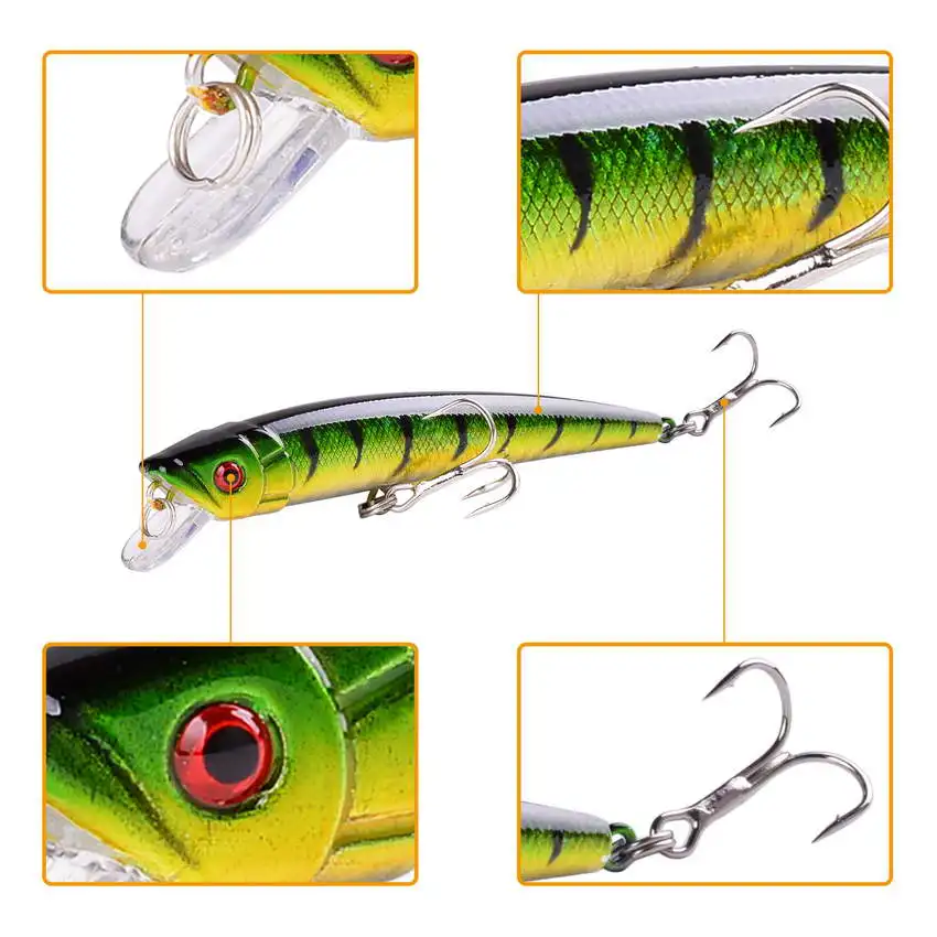 Cebos duros de Pesca, anzuelos Crankbaits, aparejos Wobblers para Pesca de carpa, 2021 cm/9,5g, 8 Uds., novedad de 7,5 - imagen 4