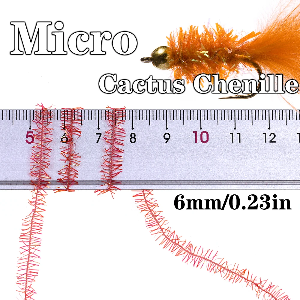 ICERIO Chenilla Cactus Flash – Material de Atado para Mosca Steelhead