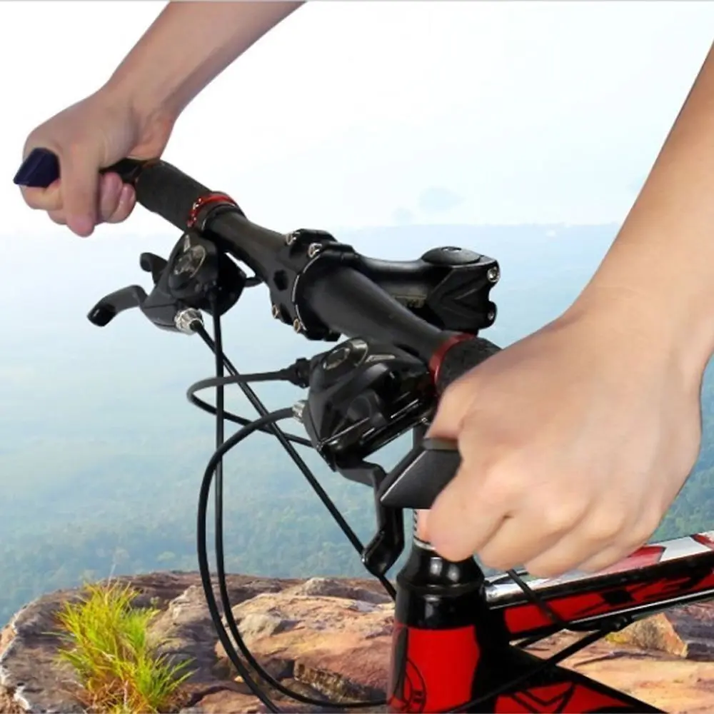 Manillar de bicicleta de aluminio duradero con funda negra - imagen 2
