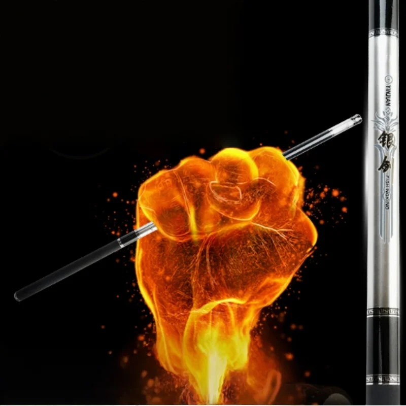 Caña de pescar telescópica, caña de pescar portátil de agua dulce de carbono ultraligera y ultra dura, 3,6/4,5/5,4/6,3/7,2 metros - imagen 5