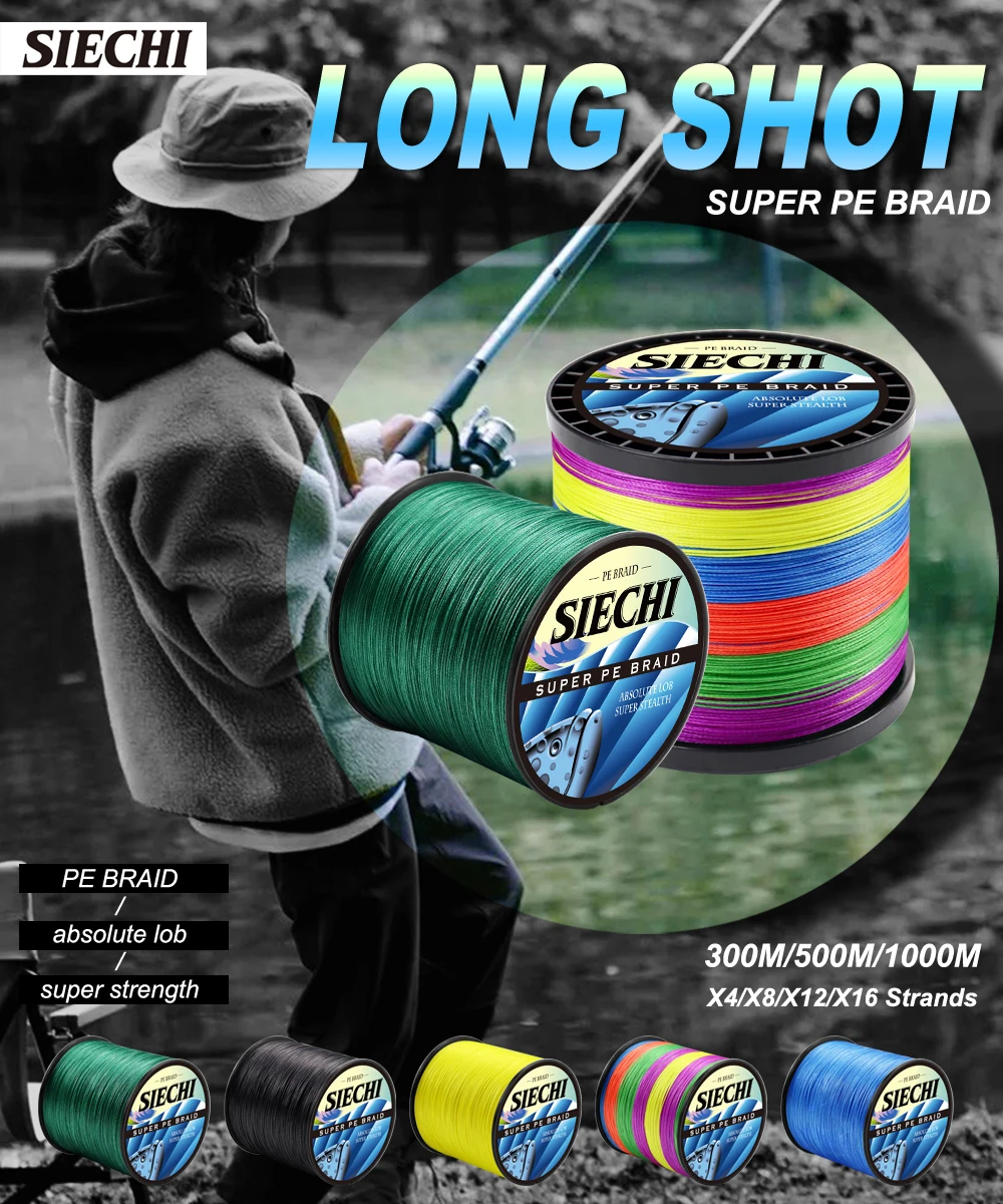 Experimente la emoción de la pesca con nuestra vibrante cría de súper PE de Siechi Super PE