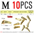 10pcs Size M Golden