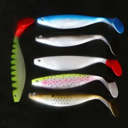 Swolfy Swimbait de silicona para lubina y lucio – Cola paleta