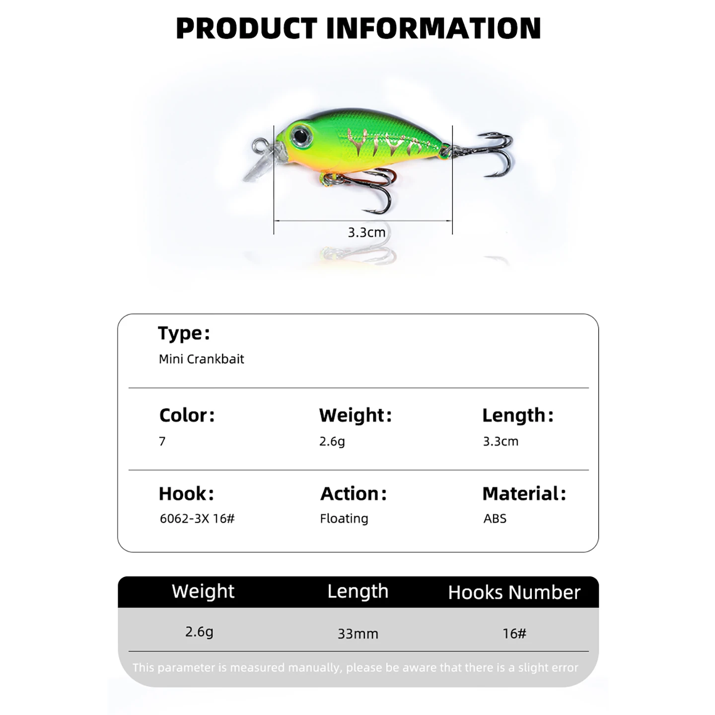 OUTKIT 1 Uds nuevo diseño japonés señuelo de Pesca duro 3,3 cm/2,6g Mini cebo de manivela Minnow para Lucio perca lubina hundimiento Crankbait Pesca - imagen 3