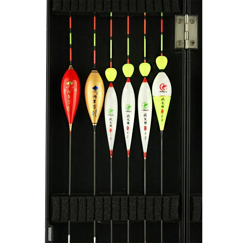 Juego de flotadores de pesca, boya, Bobbers, flotadores de pesca de carpa, tamaño mixto, accesorios de pesca, caja de plástico ABS, 16 unidades por lote (caja incluida) - imagen 4