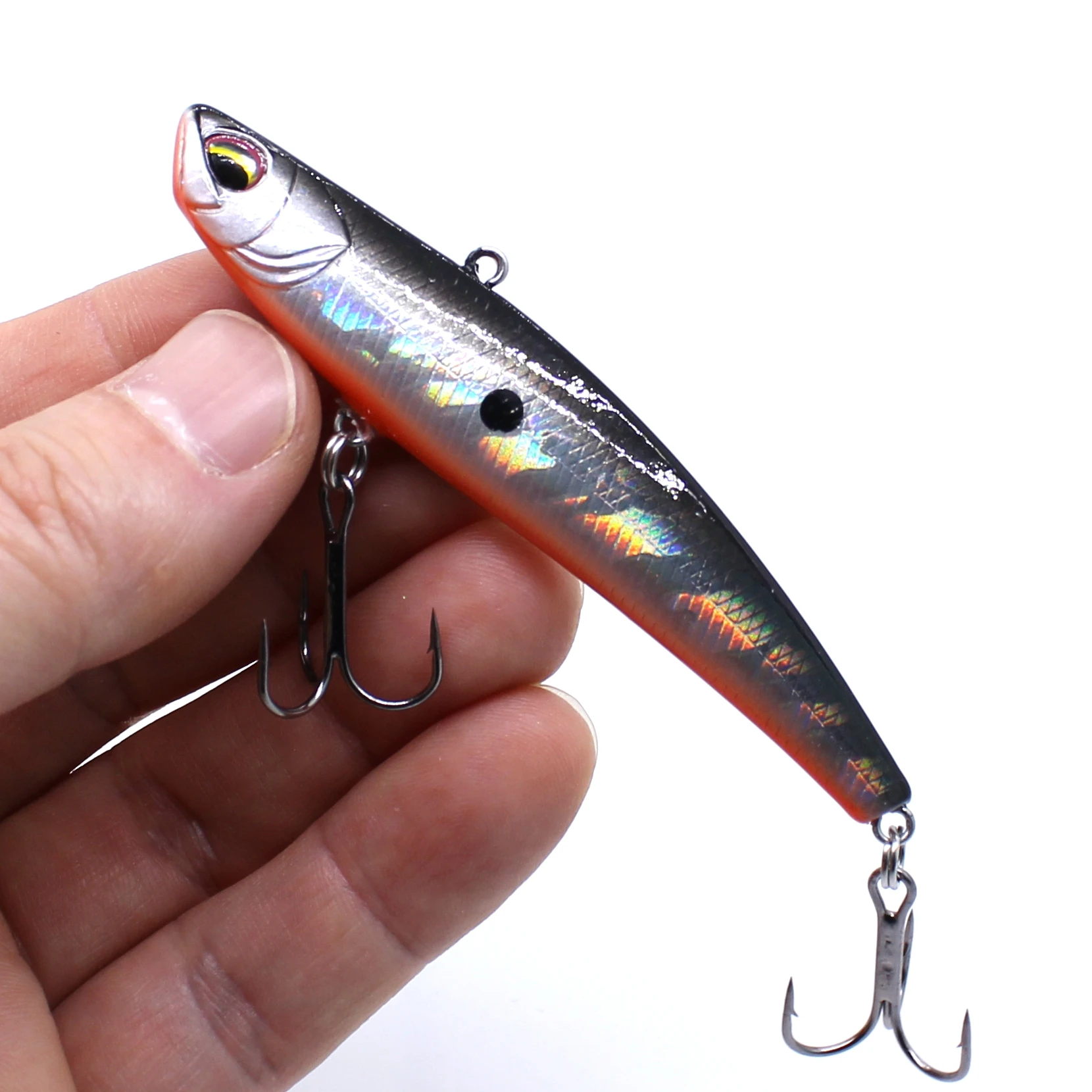 Señuelo VIB AOCLU 80mm Wobbler hundible con anzuelos VMC para lubina - imagen 5