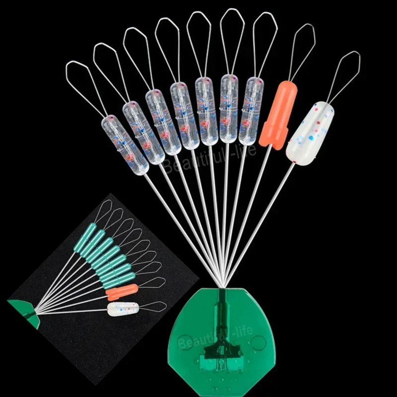 Tapón de goma para frijoles espaciales, 6 grupos, goma cruda, buena elasticidad para carpa marina, cebo de pesca con mosca, herramientas flotantes para peces, equipo de pesca - imagen 2