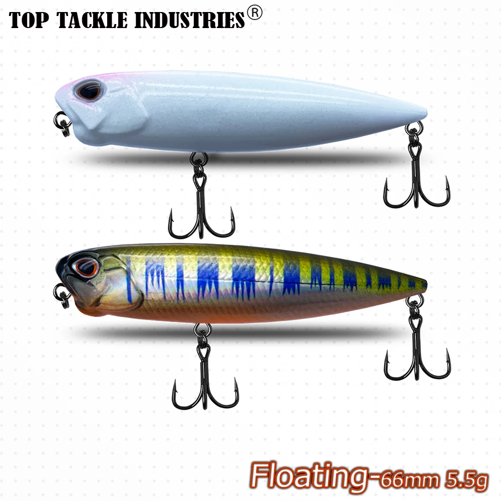 Cebos de pesca piezas, 66mm de longitud, 5,5g de peso, señuelo de lápiz, perca especialmente diseñada, 1 unidad - imagen 4